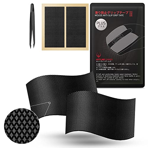 HOTLINE GAMES [Grip Upgrade] HOTLINEGAMES 2.0 Plus DIY Version Anti Slip Grip Tape for Gaming Mouse,Sweat Resistant,Easy to Apply,Professional Mice Upgrade Kit - Image 1