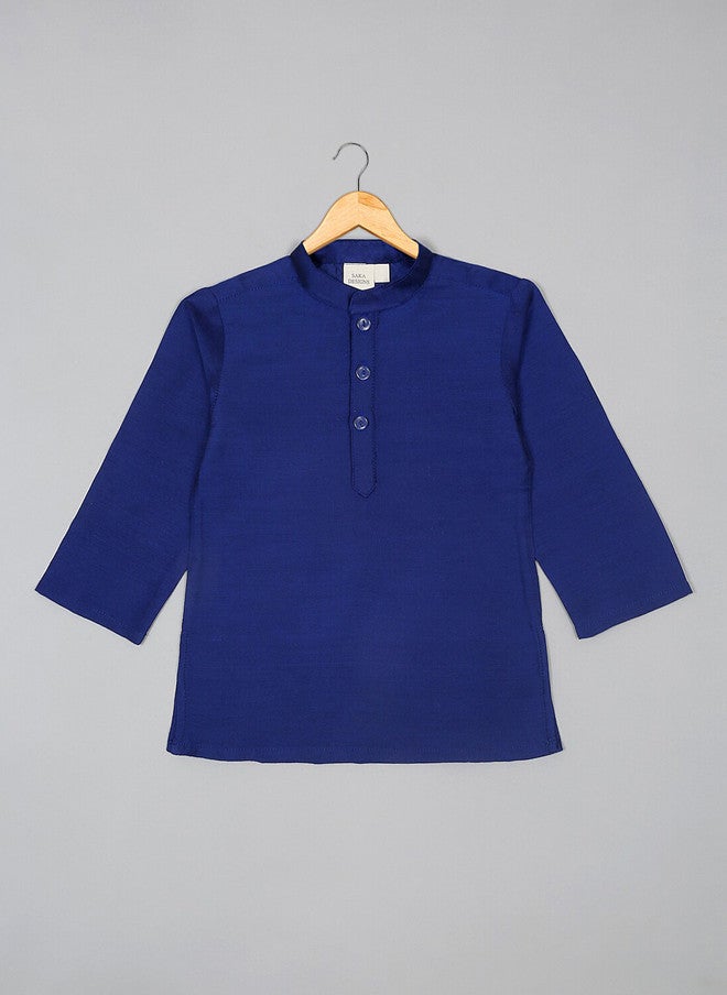 Saka Designs Boys Pure Cotton Kurta Set with Jacket - Image 4