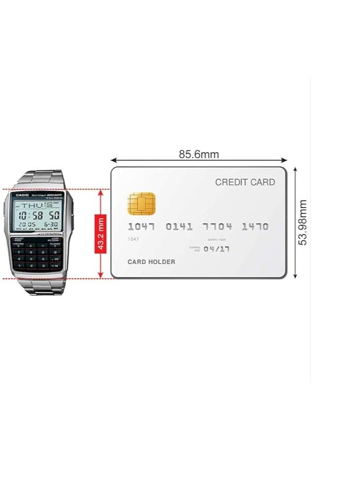 Casio Men's Watch - DBC-32D-1ADF grey Dial, Silver Band - Image 5