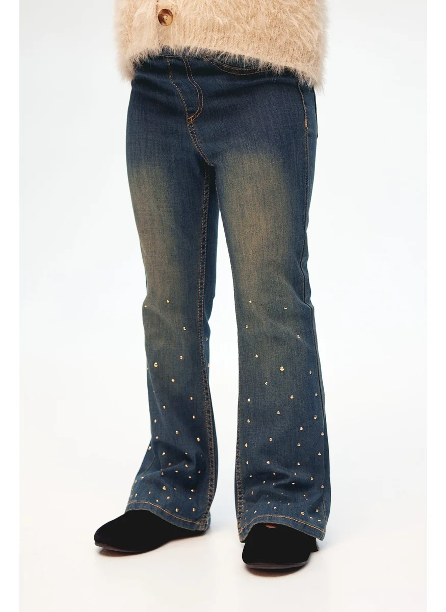 اتش اند ام Embellished Denim Jeggings