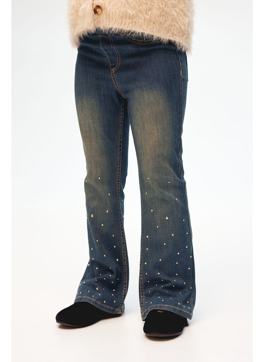 H&M Embellished Denim Jeggings  - Image 1