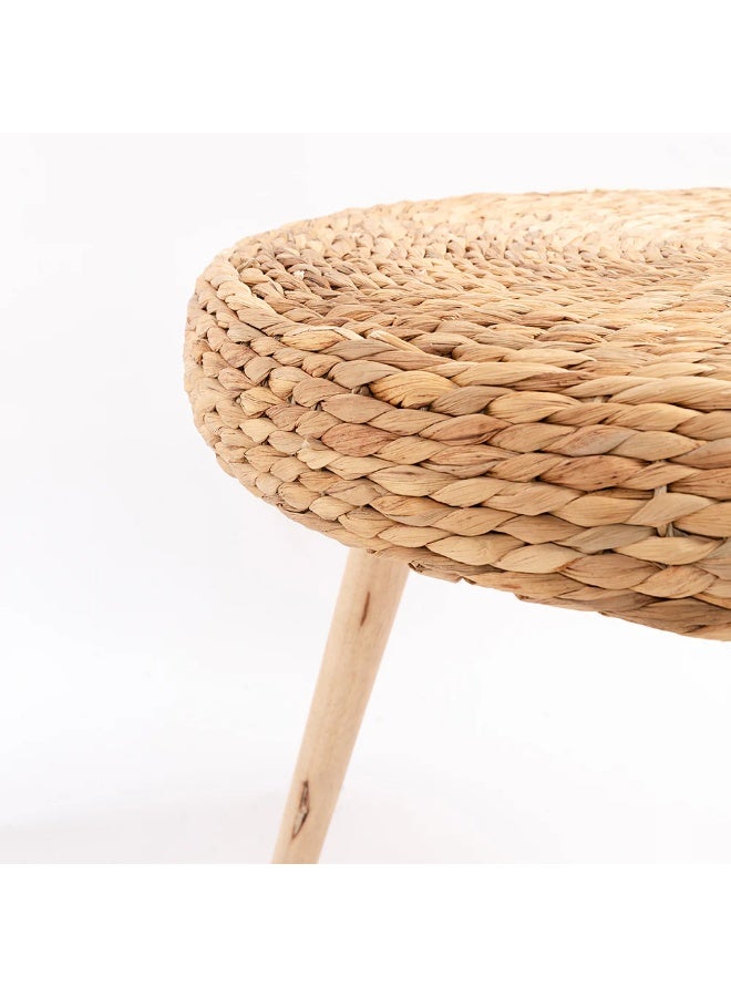 Home auraa Natura hyacinth accent table , made of Hyacinth , Sofa Side Table, Coffee Table, Urban Corner Small Table, Tea End table for Living Room, Outdoor, Bedroom - 49x60x60 cm - Image 3