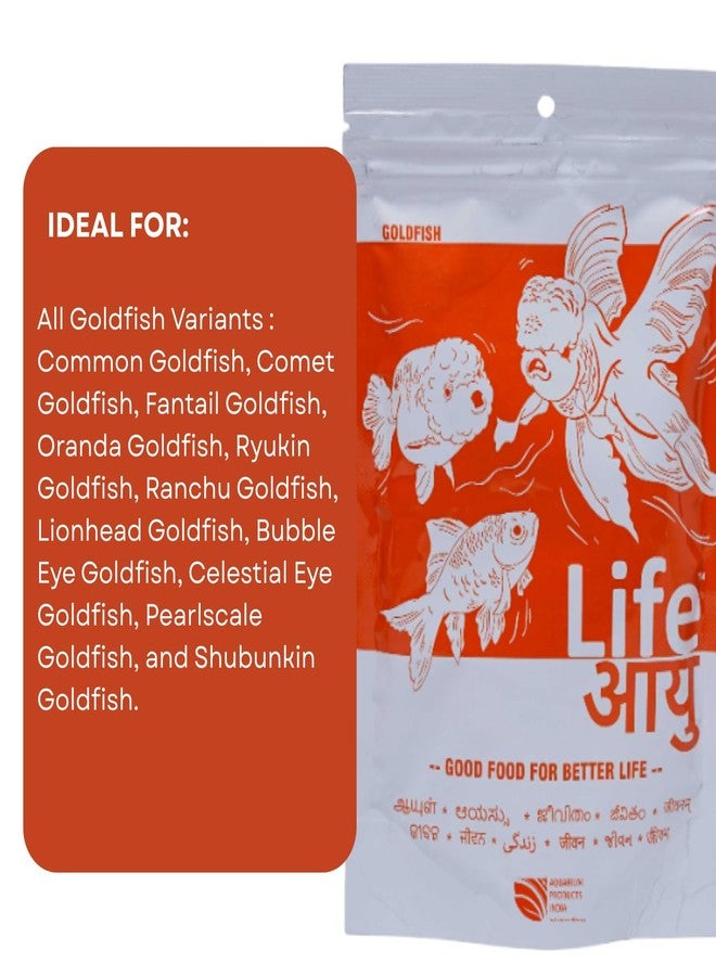 7pets Life AAYU Gold Fish Food | Ayurvedic Soft-Sinking Pellets with Tulsi, Papaya & Paprika | for All Fish Sizes (Large, 100gms) - Image 4