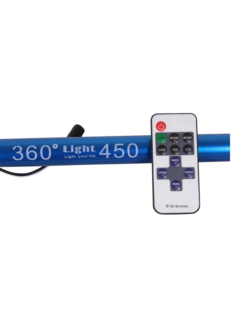 360 ديجري لايت صنارة صيد بتصميم تلسكوبي بمصباح LED للإضاءة في الأماكن الخارجية بقوة 800 وات مع جهاز تحكم عن بُعد - Image 5