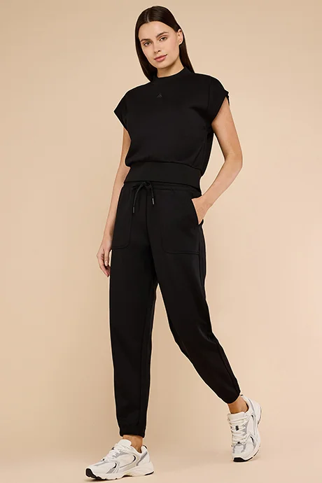 R&B Solid Joggers with Drawstring Waist