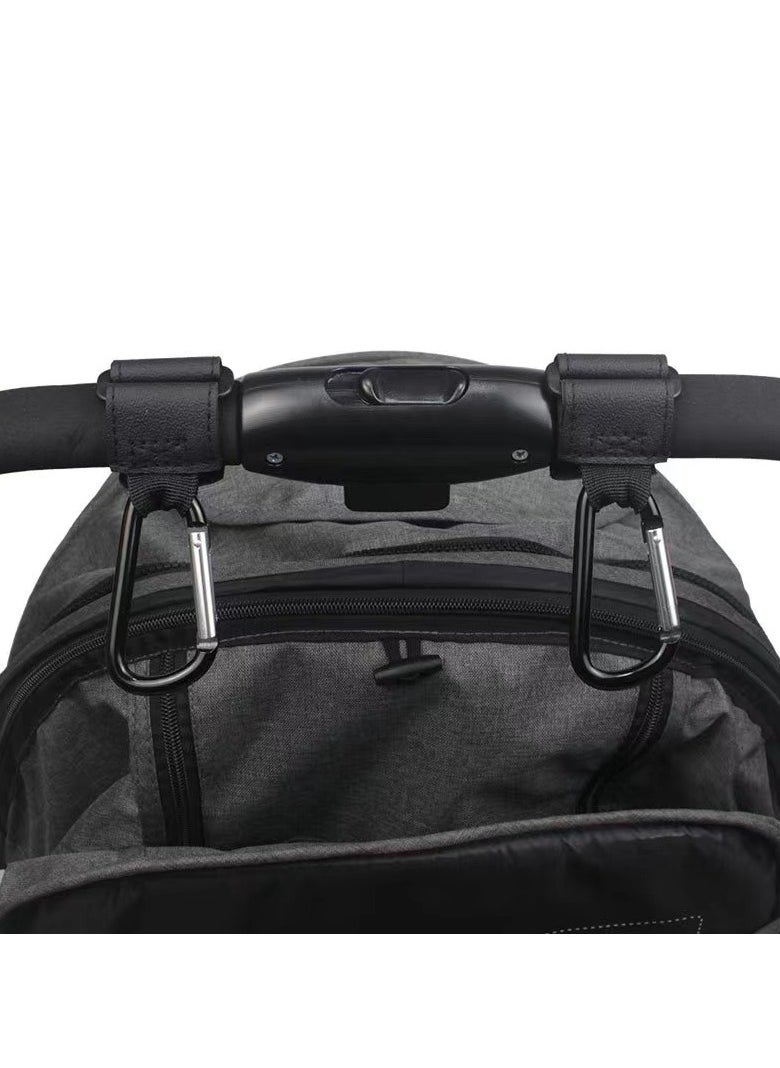 Generic Stroller Hooks, 2 Pack Baby Stroller Hooks, Universal Stroller Clip, Hook for Stroller (Black)  - Image 2