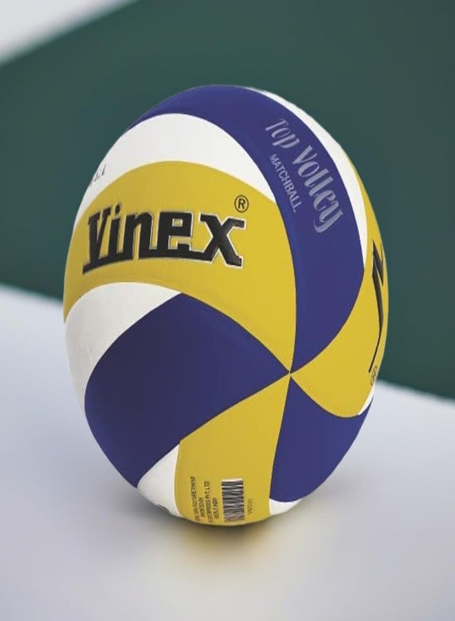 Vinex Top Volley 12 Panels PU Volleyball | Premium Outdoor Training Volleyball for Boys & Girls | Soft Touch, High Grip & Durable | Ideal for Practice & Birthday Gift - Image 4