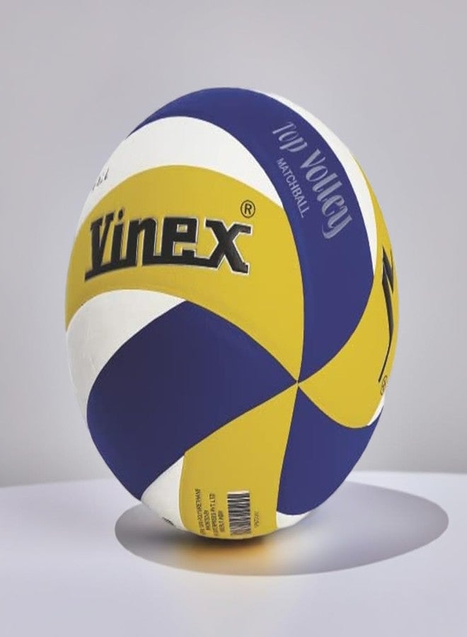 Vinex Top Volley 12 Panels PU Volleyball | Premium Outdoor Training Volleyball for Boys & Girls | Soft Touch, High Grip & Durable | Ideal for Practice & Birthday Gift - Image 2