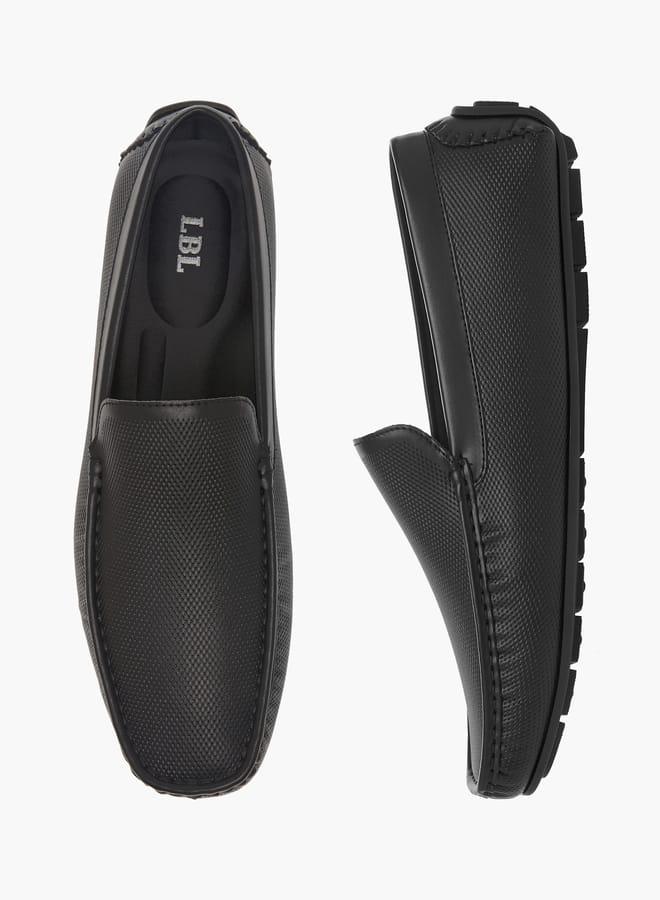 LBL by Shoexpress Men Textured Slip-On Loafers - Image 3