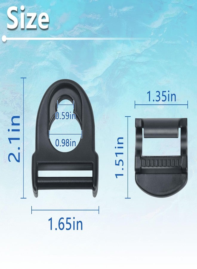 HLOGREE 4Pcs Kayak Seat Clips Replacement,Kayak Seat Clip Parts Fit for Lifetime Emotional,Kayak Seat Belt Clips,Kayak Seat Repair Clip,Kayak Straps Seat Clip with Straps,Kayak Accessories - Image 2