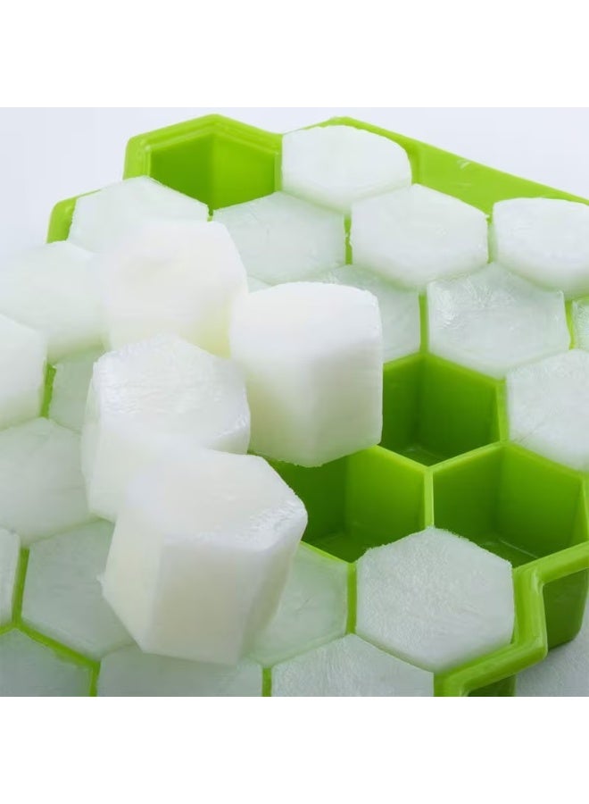 Goolsky Hexagonal Honeycomb Silicone Ice Cube Tray - 37-Cavity Beehive Ice Mold for Frozen Balls, Drink Accessories, Beverage Cooling, Nontoxic Material, Home Bartenders, Enthusiasts - Image 3