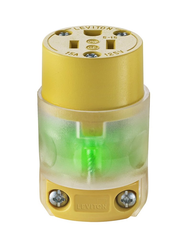 Leviton Grounding Lighted Cord End Replacement, 515CV-LIT - Image 5