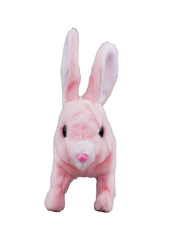 Darseval Hopping Jumping Rabbit Interactive Electronic Pet Plush Bunny Toy with Sounds and Movements Animated Walking Wiggle Ears Twitch Nose Gift for Toddlers Kids - Image 4