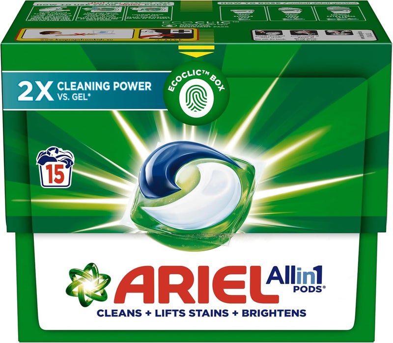 Original All-in-1 Pods, 15 Count Laundry Detergent Pods, Pack of 4 - Image 1