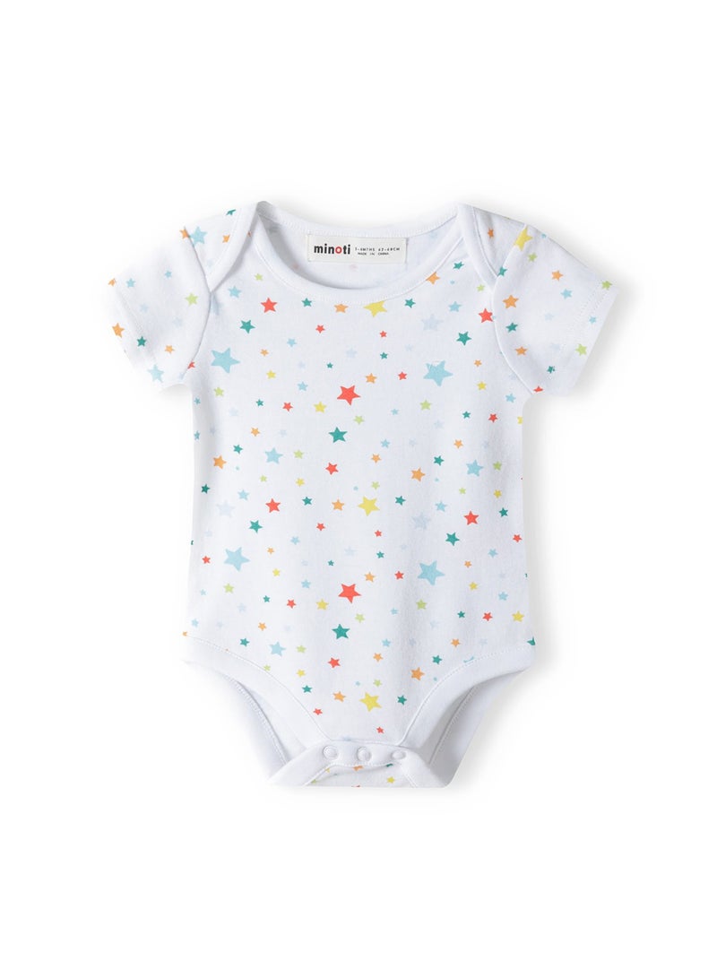 MINOTI 2-Pack Baby Bodysuits with Short Sleeves and Print  - Image 4