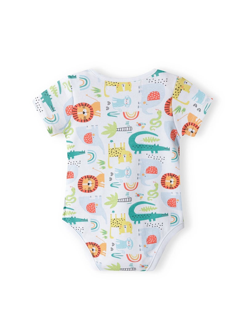 MINOTI 2-Pack Baby Bodysuits with Short Sleeves and Print  - Image 3