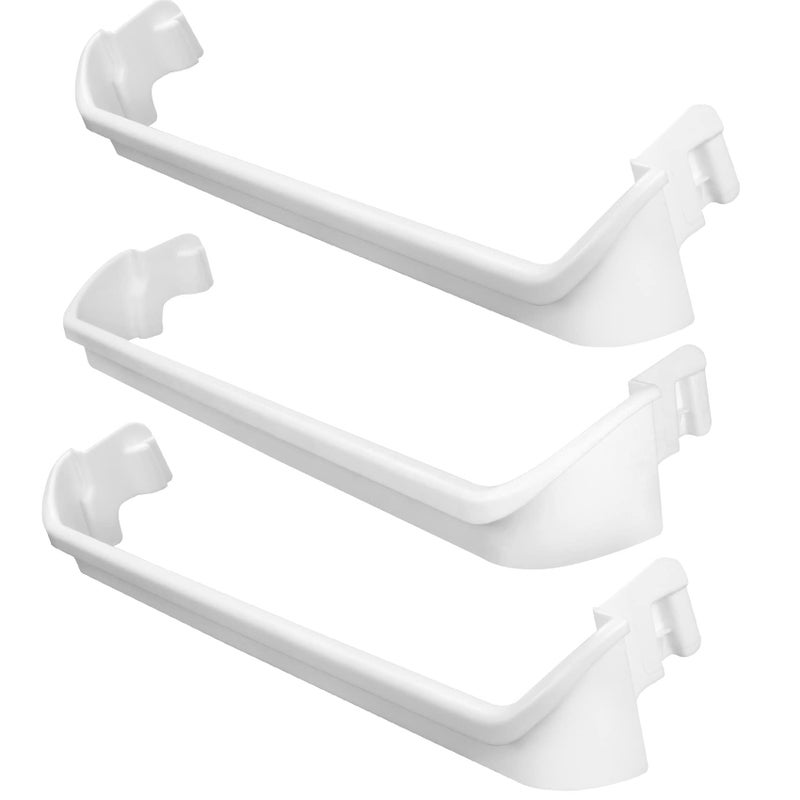 Feikeer Upgraded 240534901 x2 & 240534701 x1 Refrigerator Door shelf retainer bar Compatible with frigidaire kenmore Rack Bar Rail, Replace PS734936 AP3214631 948952 AP3214630 PS734935 948954 AH734935 - Image 1