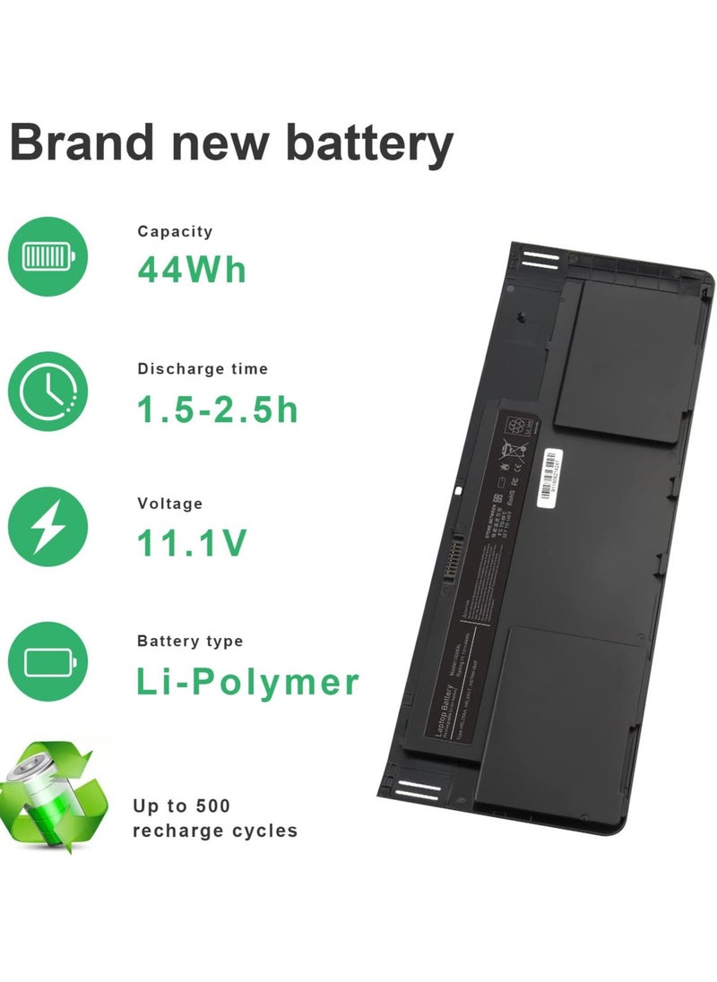 Generic D06XL OD06 Laptop Battery for HP Elitebook Revolve 810 G1 G2 G3 Tablet 11.6" i7-3687U i7-4600U i5-3437U ODO6XL 0D06XL 698750-171 698750-1C 1 698943-001 HSTNN-IB4F HSTNN-W91C H6L25AA H6L25UT  - Image 2