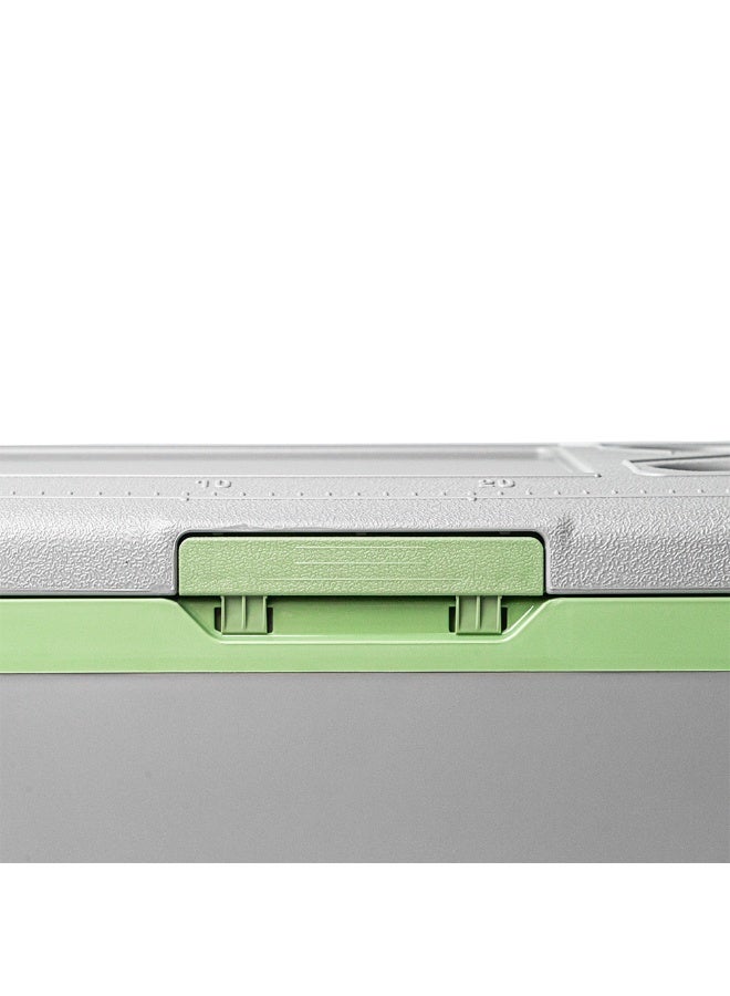 كروني ثلاجة سيارة محمولة سعة 15 لتر – موديل C15 | تعمل بجهد 12V/24V تيار مستمر + 240V تيار متردد • تبريد حراري عالي الكفاءة • مبرد سيارة وثلاجة تجميد متعددة الاستخدامات للرحلات والتخييم • سعة مدمجة 15 لتر تتسع لحوالي 20 عبوة • تبريد عميق حتى -20 درجة مئوية • شاشة تحكم رقمية بدرجة الحرارة • تصميم مقاوم للاهتزاز للسفر والاستخدام على الطرق الوعرة • مثالية للسيارات والفانات والقوارب والكرفانات والرحلات البرية وحفلات الشواء الخارجية • هيكل بلاستيكي مقاوم للصدأ واستهلاك منخفض للطاقة، مثالية لظروف القيادة في الإمارات والشرق الأوسط. - Image 5