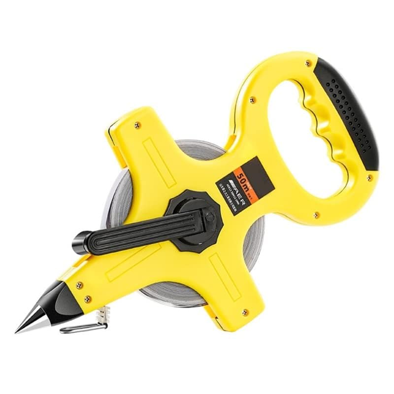 Sevia Open Reel Tape Reel Measuring Fiberglass Tape Measure Fast Back Ideal for Professional Use for Sports Field Outdoor EngineerTrack Carpenters Woodworkers Architects Tools 50 Meter - Image 1