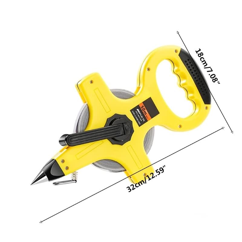 Sevia Open Reel Tape Reel Measuring Fiberglass Tape Measure Fast Back Ideal for Professional Use for Sports Field Outdoor EngineerTrack Carpenters Woodworkers Architects Tools 50 Meter - Image 2