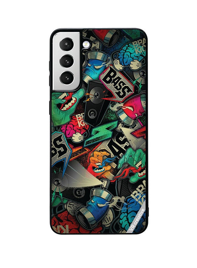 VR CREATIVE Protective Case Cover For Samsung Galaxy S22 5G Bass Design Multicolour - Image 1