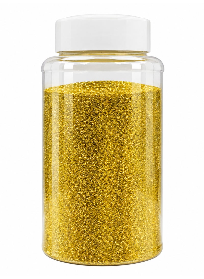 Terabyte GLITTER SHAKER BOTTLE, 500G GOLD GLITTER POTS FOR SLIME PAINTING SCRAPBOOKING ARTS AND CRAFTS SUPPLIES - Image 1