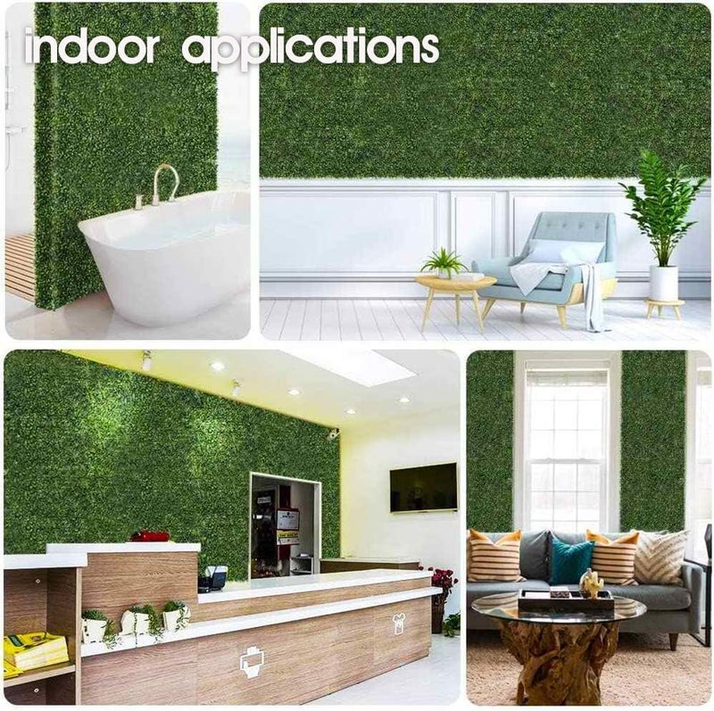 co arma Artificial Grass Green Easy to Install Indoor Outdoor Wall Decoration Suitable for Gardens, Offices, Pools and Decks 60 * 40cm (10) - Image 3