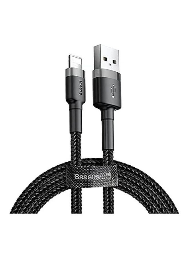 بيسوس كابل كافيول من USB إلى IP بشدة 1.5 أمبير وطول 2 متر رمادي-أسود - Image 1