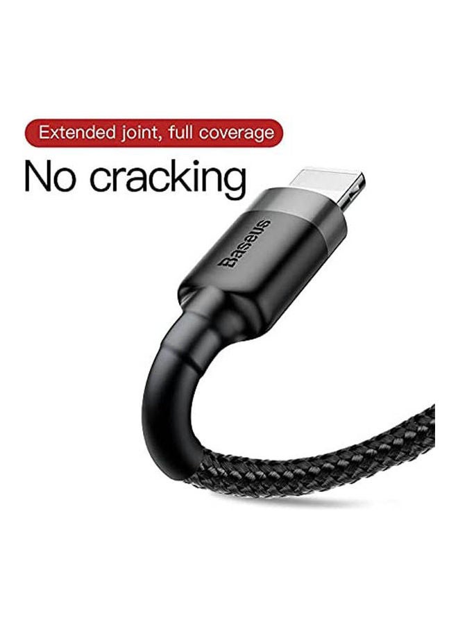 بيسوس كابل كافيول من USB إلى IP بشدة 1.5 أمبير وطول 2 متر رمادي-أسود - Image 2
