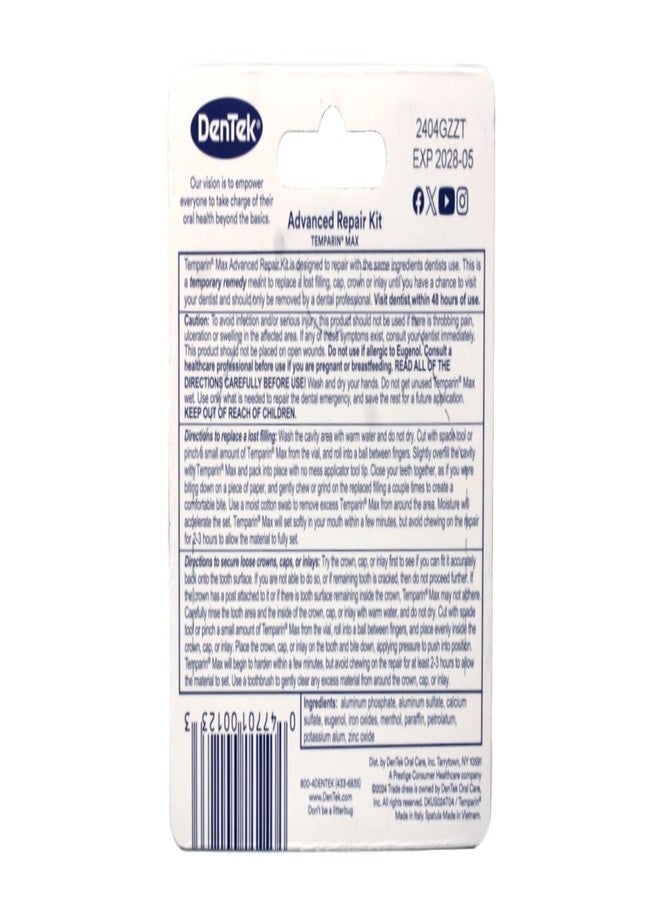 DenTek Temparin One Step Lost Filling Repair 1 Each - Image 2