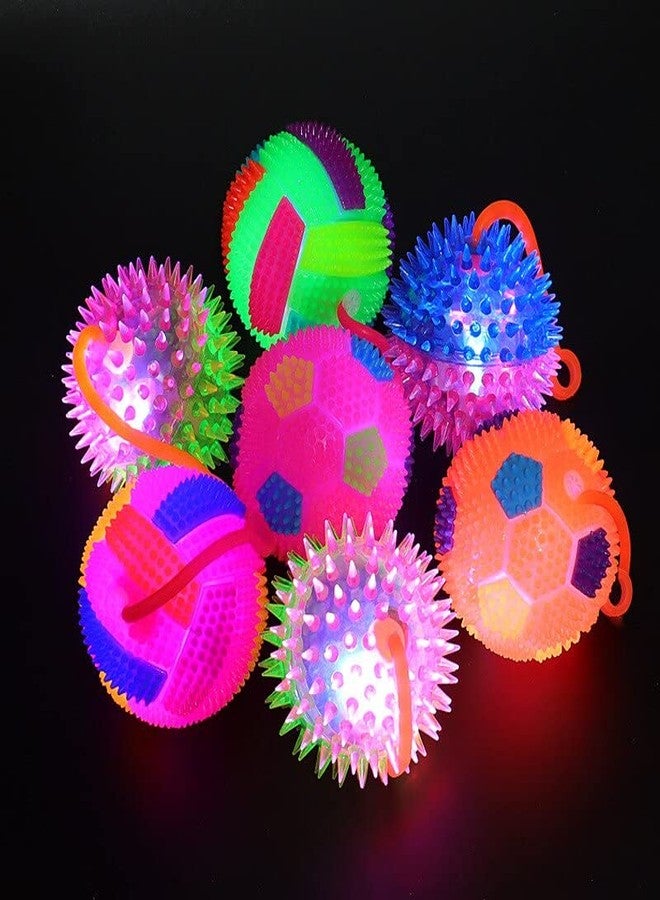 GNR Pack of 1 LED Flashing Light Colorful Multicolor Balls with Sound for Kids -75mm Size| Birthday Return Gift | Stress Relief Balls - Image 3