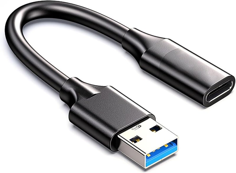 محول USB 3 ذكر إلى نوع C أنثى سريع 10 جيجابت في الثانية لمزامنة البيانات والشحن السريع بطول 150 سم - Image 1