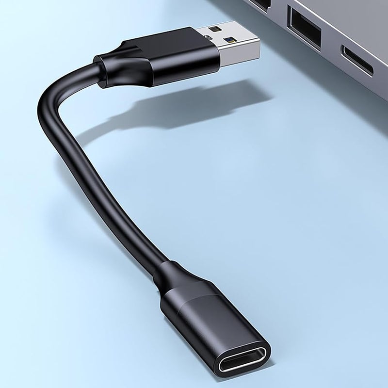 محول USB 3 ذكر إلى نوع C أنثى سريع 10 جيجابت في الثانية لمزامنة البيانات والشحن السريع بطول 150 سم - Image 4