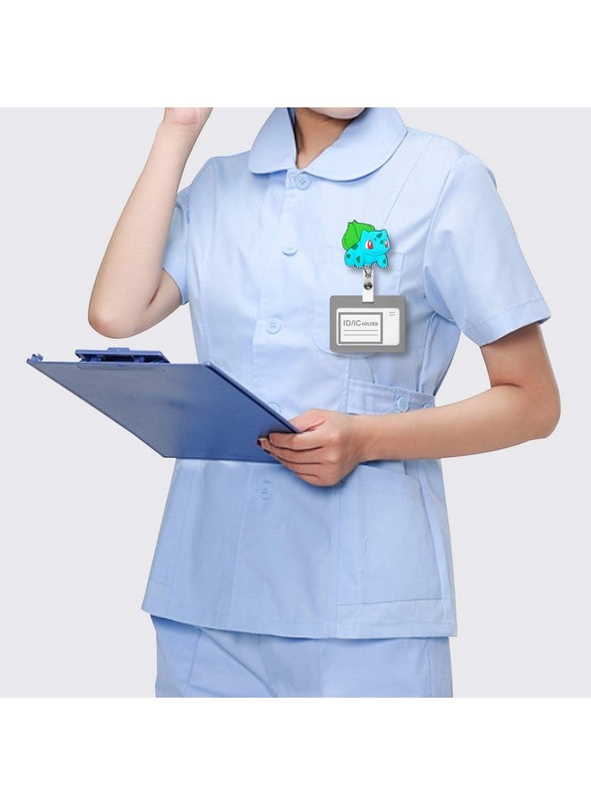 Finex 5 Pcs Set Pika Poke Ball Badge Id Clip Reel Retractable Holder Office Work Nurse Name Badge Tag Clip On Card Holders Cute 30 Inch Cord Extension - Image 5