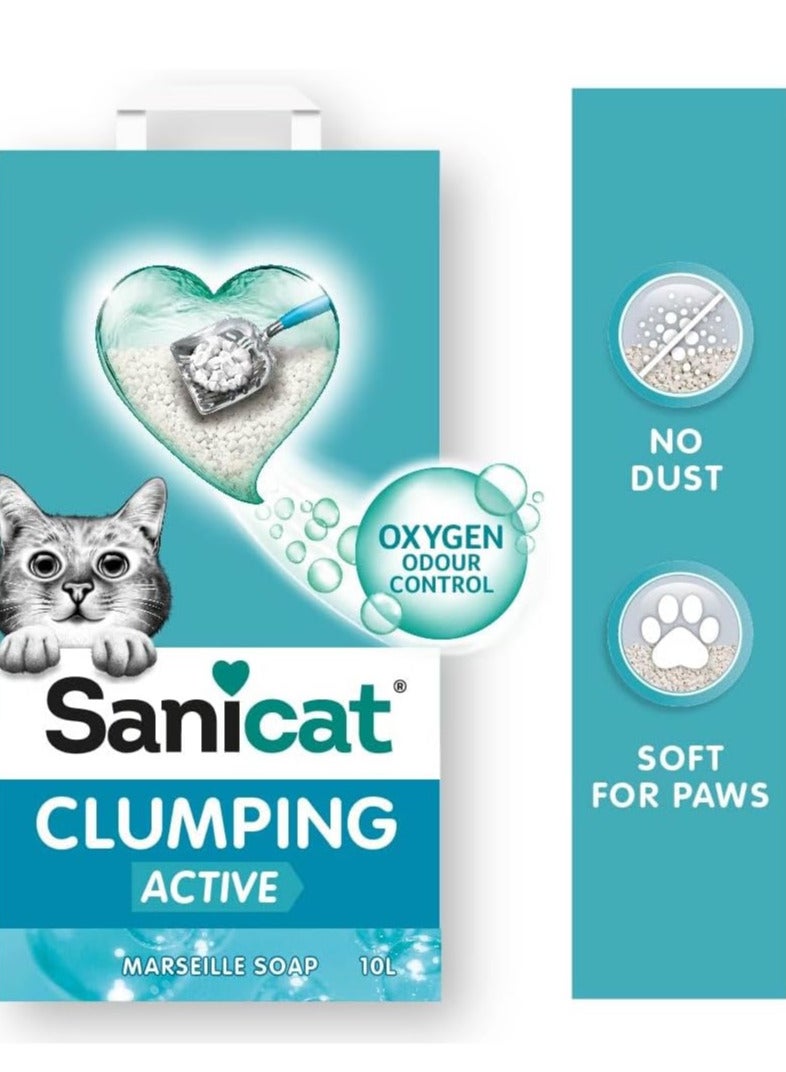 SANICAT CLUMPING WHITE ACTIVE 10 L - Image 2