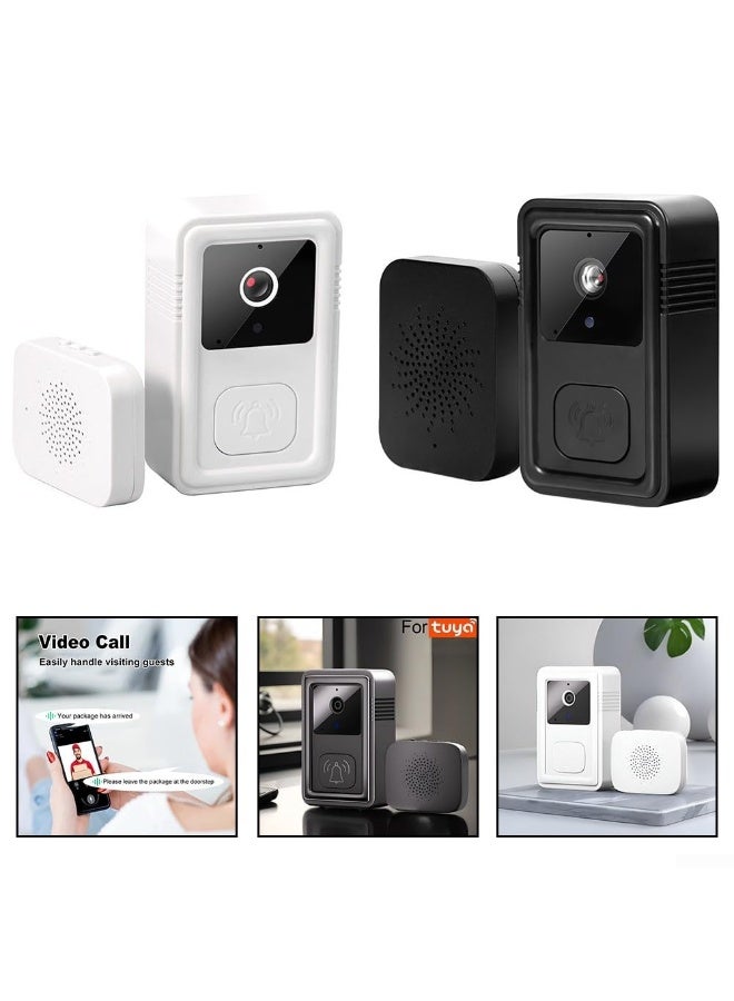 Chabeia HD Wired Video Doorbell with Two-Way Intercom & Voice Modulation Technology (M9, Black) - Image 3