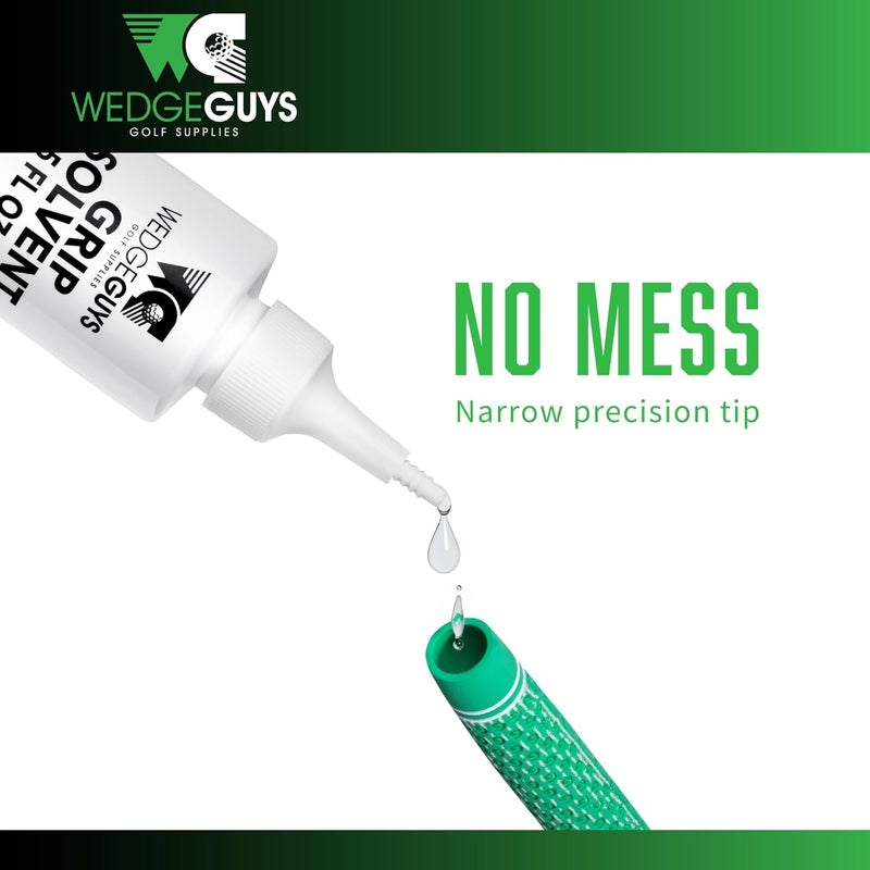 ويدج جايز محلول إعادة تركيب مقابض الجولف الاحترافي من Wedge Guys، بحجم 4 أو 32 أونصة، لتسهيل إعادة التركيب وإصلاح مضارب الجولف (4 أونصة) تفاصيل متعددة الاستخدام - Image 2