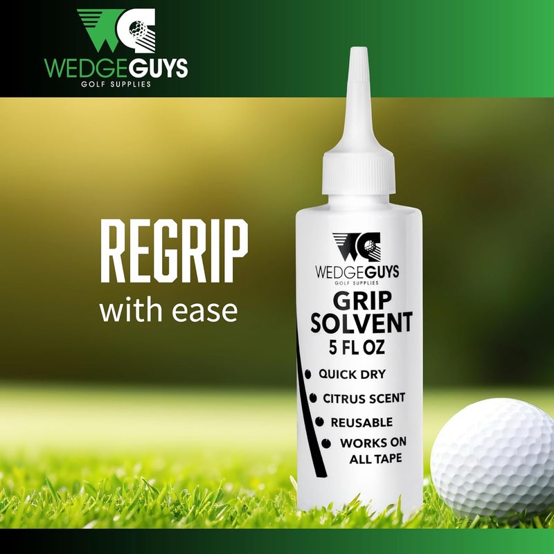 ويدج جايز محلول إعادة تركيب مقابض الجولف الاحترافي من Wedge Guys، بحجم 4 أو 32 أونصة، لتسهيل إعادة التركيب وإصلاح مضارب الجولف (4 أونصة) تفاصيل متعددة الاستخدام - Image 1