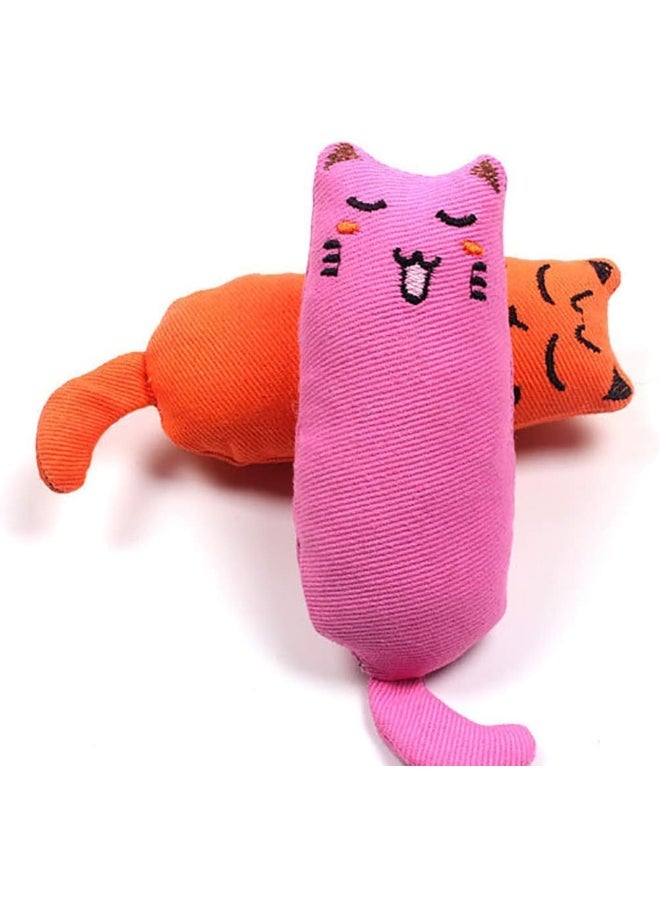 Mumoo Bear Mumoo Bear 5 Pack Cat Squeaky Catnip Toys Plush Animal Chew Toys For Teething Puppies Animal/Kitten Interactive Toys/Plush Games  - Image 5