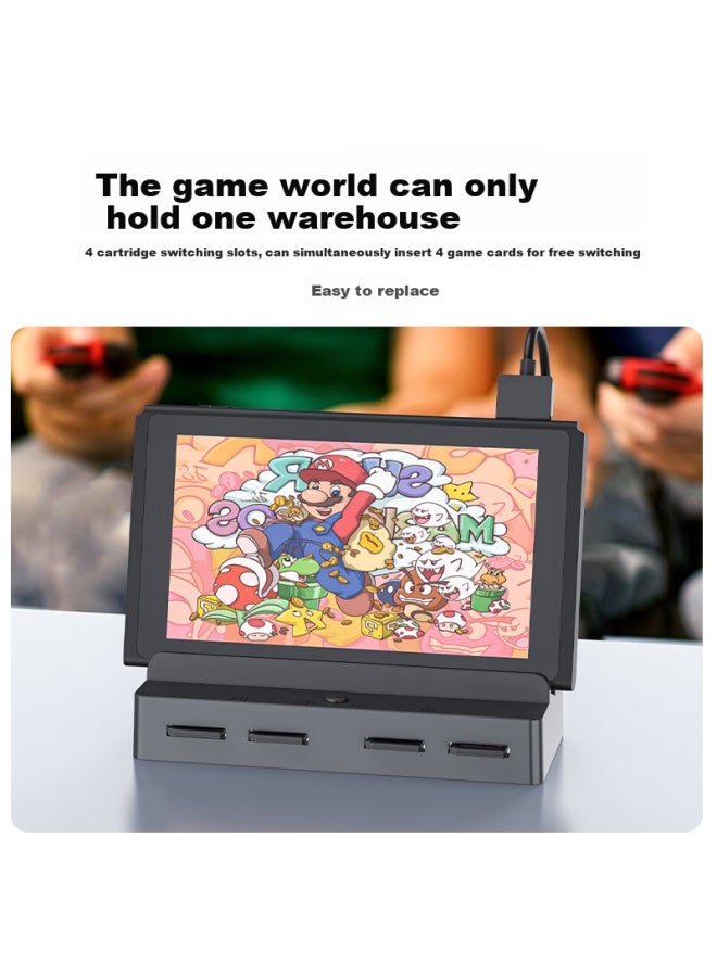 Superior قاعدة بطاقة لعبة Youyuezhe Switch، قاعدة توسيع متعددة الفتحات، عكس شاشة 4K، قاعدة Usb3.0، شحن سريع Pd، متوافقة مع وحدة تحكم الألعاب Ns، قارئ بطاقات الألعاب الخارجي - Image 3