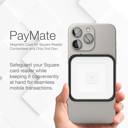 ENCASED Magnetic Case Designed for Square Reader Contactless and Chip 2nd Gen (Compatible with MagSafe) Black - Image 2