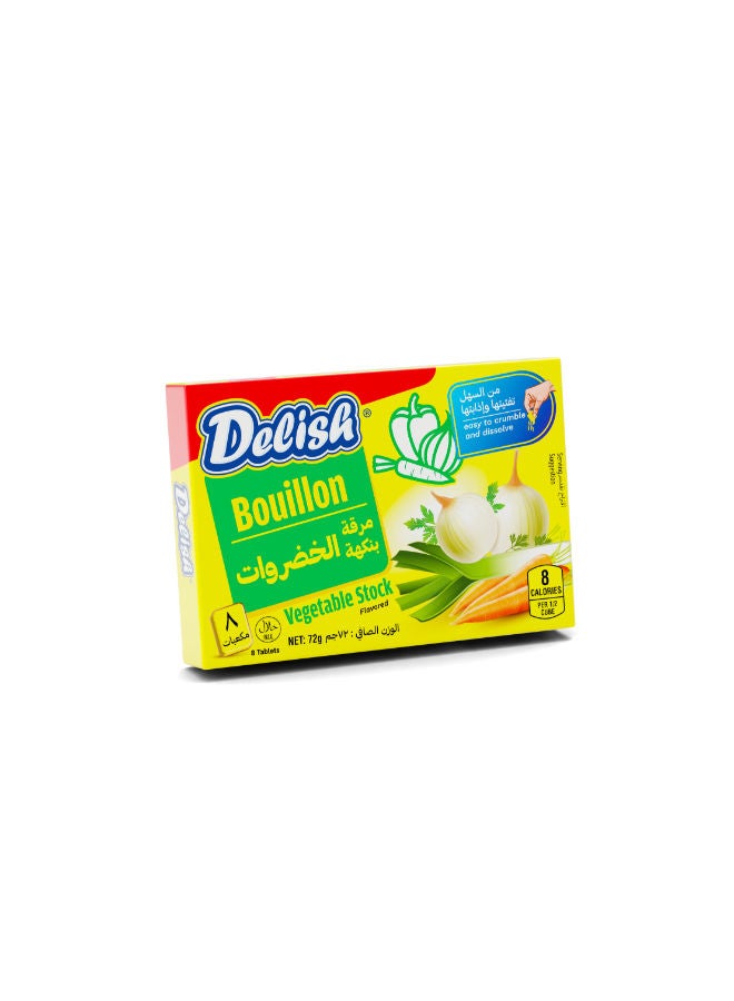 Bouillon Vegetable Stock Flavored  72 Gram