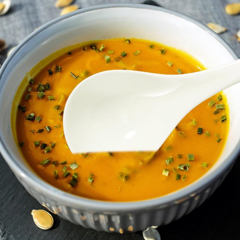 White Ceramic Soup Spoon Large for Home Restaurant Sturdy Single Piece - Image 5