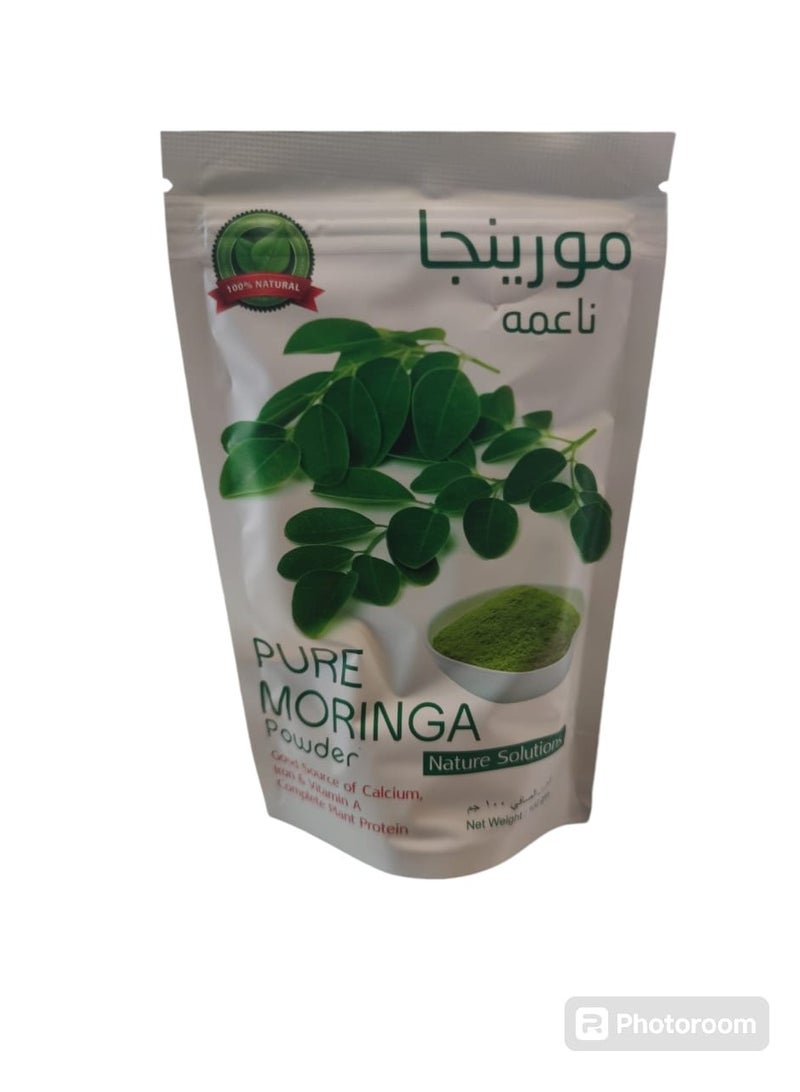 Nature Organic Moringa fine powder 100 grams - Image 2