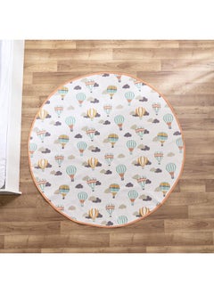 Home Box Balloon Cotton Printed Round Rug 120 Cm  - Image 1