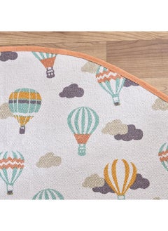 Home Box Balloon Cotton Printed Round Rug 120 Cm  - Image 2