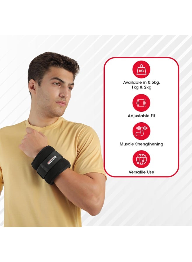 LifeWear Weight Cuff, Adjustable Fitness Cuff for Strength Training, Rehabilitation, and Physiotherapy, Ideal for Home Workouts, Gym, and Injury Recovery, Weight - Image 5