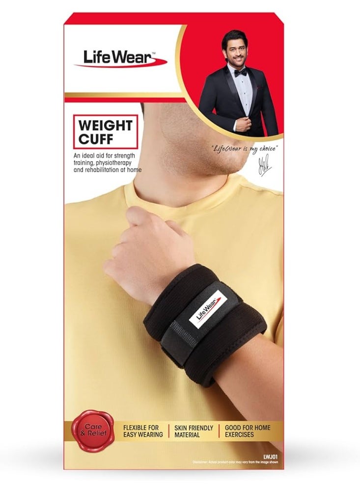 LifeWear Weight Cuff, Adjustable Fitness Cuff for Strength Training, Rehabilitation, and Physiotherapy, Ideal for Home Workouts, Gym, and Injury Recovery, Weight - Image 2