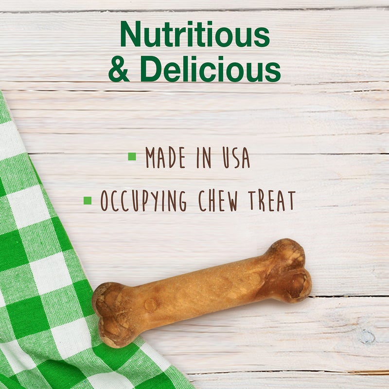 Nylabone Healthy Edibles Natural Dog Chews Long Lasting Chicken Flavor Treats for Dogs, X-Small/Petite (8 Count) - Image 2